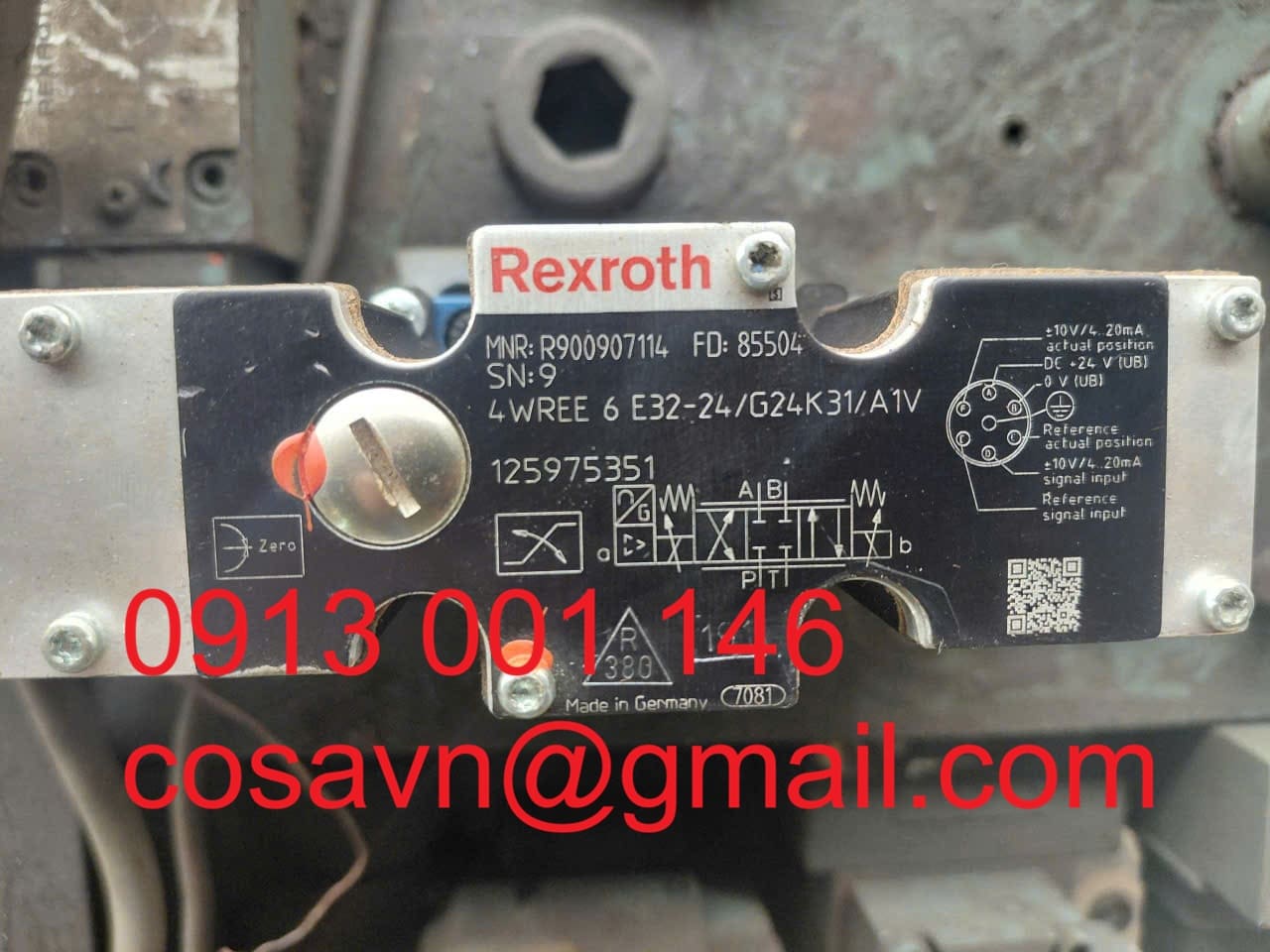 Rexroth  Van điều hướng tỷ lệ Rexroth 4WREE 6 E32-24/G24K31/A1V 4WREE 6 E32-24/G24K31/A1V